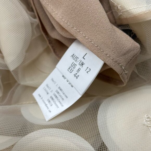 🆕 BRONX & BANCO 🧿 NWOT Harper Strapless Beige and Black Gown, Sz L US 8 - Picture 14 of 14